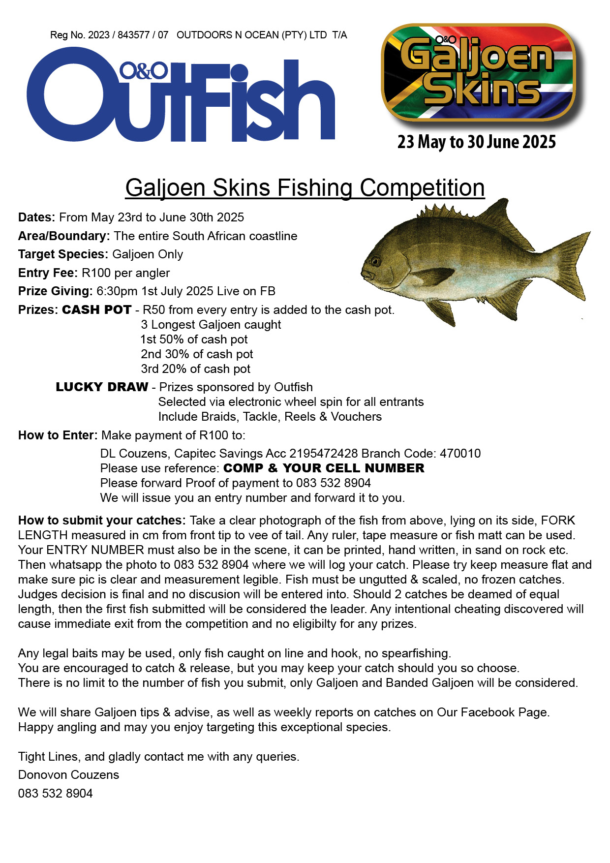 Galjoen Skins Info Form